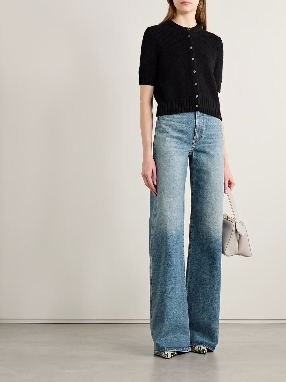KHAITE Dane High-Rise Flared Jeans